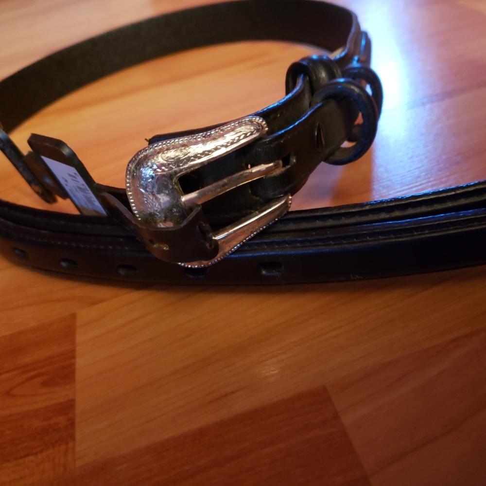 Double S men's ranger belt black new